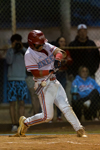 Player Makes a Run to First Base